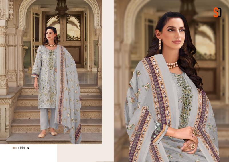 Shraddha Bin Saeed Color Collection Chiffon Dupatta Pakistani Suit Wholesale Catalog