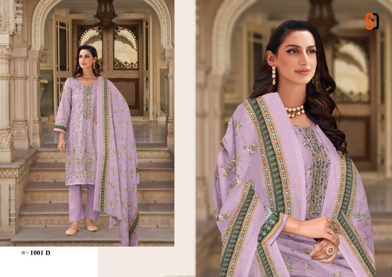Shraddha Bin Saeed Color Collection Chiffon Dupatta Pakistani Suit Wholesale Catalog