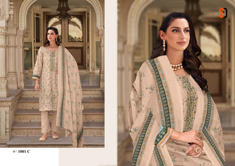 Shraddha Bin Saeed Color Collection Chiffon Dupatta Pakistani Suit Wholesale Catalog