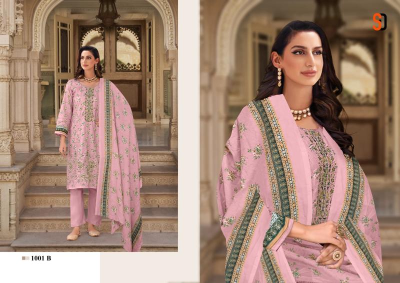 Shraddha Bin Saeed Color Collection Chiffon Dupatta Pakistani Suit Wholesale Catalog
