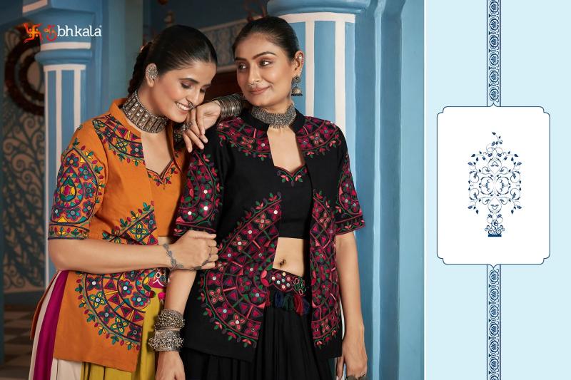 SHUBHKALA RAAS VOL 15 New Exclusive Festival Wear Stitched Navratri Jacket Style Lehenga Wholesale Catalog
