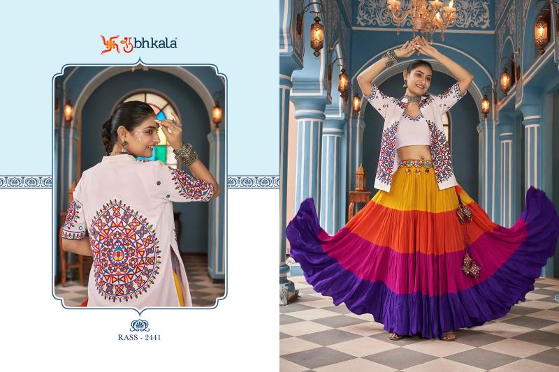 SHUBHKALA RAAS VOL 15 New Exclusive Festival Wear Stitched Navratri Jacket Style Lehenga Wholesale Catalog