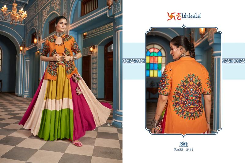 SHUBHKALA RAAS VOL 15 New Exclusive Festival Wear Stitched Navratri Jacket Style Lehenga Wholesale Catalog