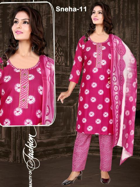 Sneha Cotton Print Kurti Wholesale catalog