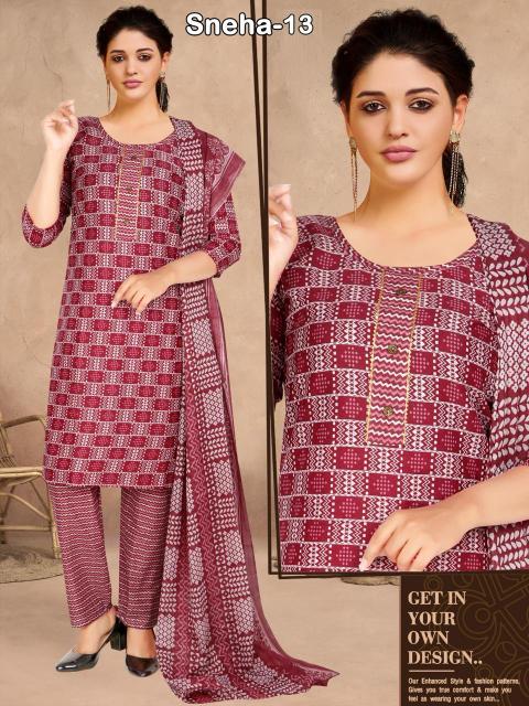 Sneha Cotton Print Kurti Wholesale catalog