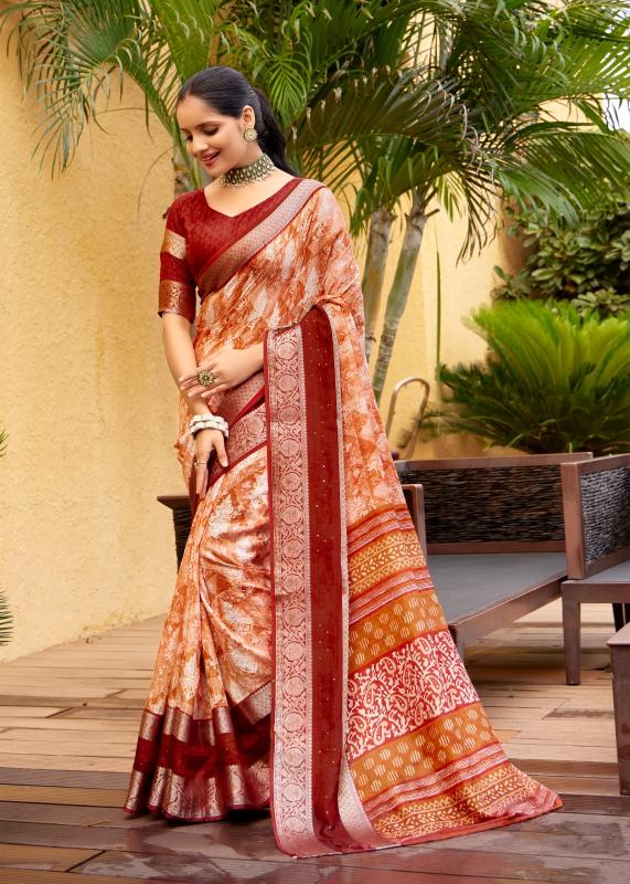 Sr Dela Soft Silk Printed Saree Wholesale Catalog