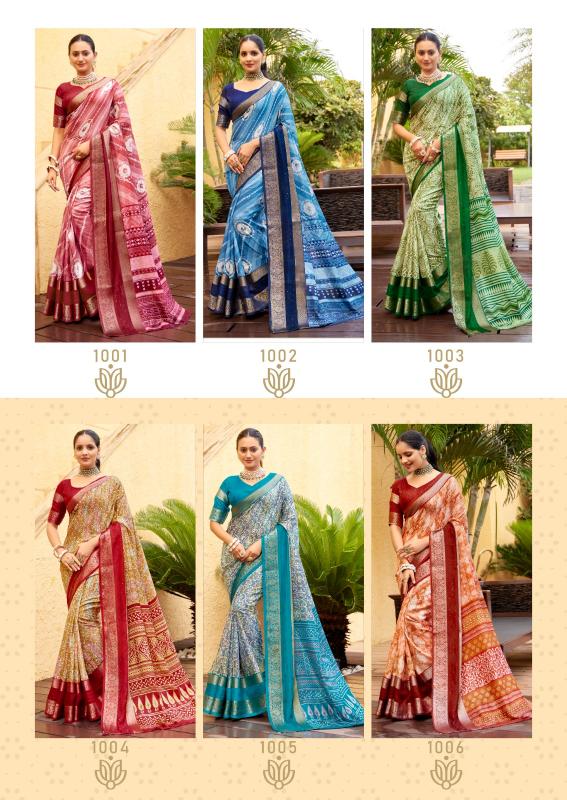 Sr Dela Soft Silk Printed Saree Wholesale Catalog