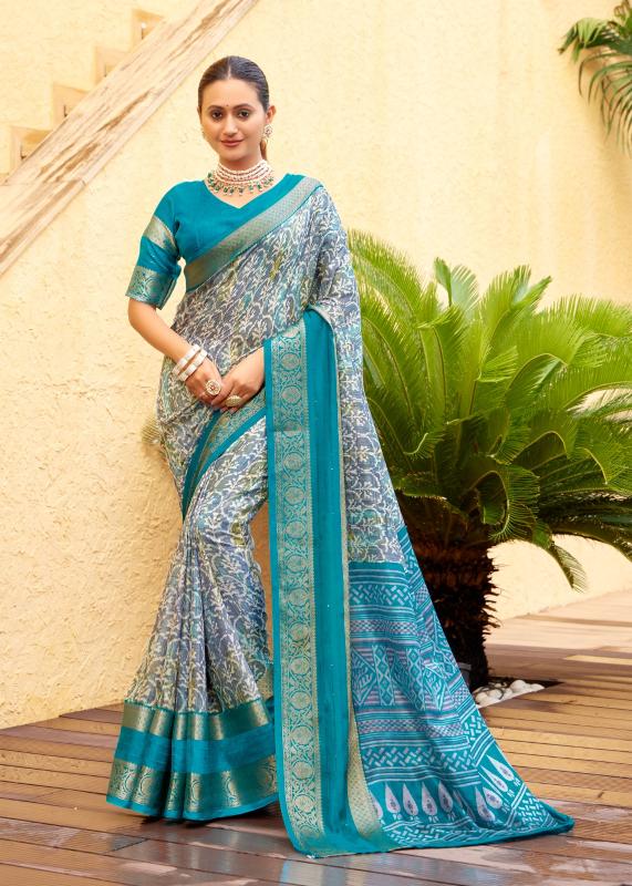 Sr Dela Soft Silk Printed Saree Wholesale Catalog