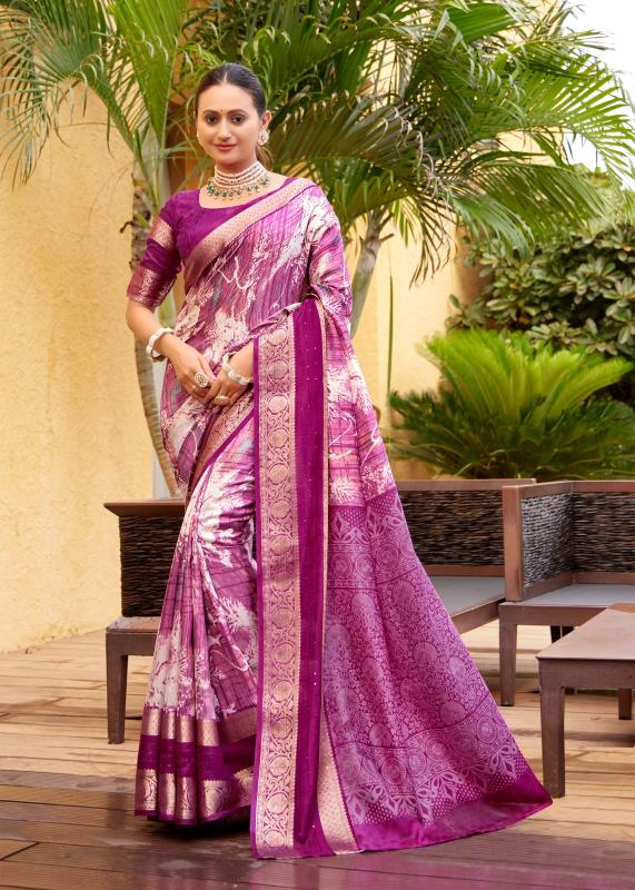 Sr Dela Soft Silk Printed Saree Wholesale Catalog