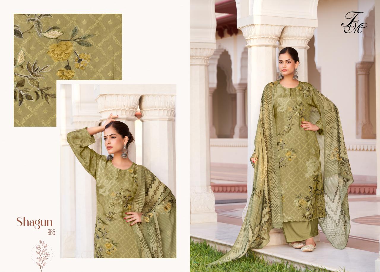 T&M Shagun unstitched Salwar Kameez Wholesale Catalog