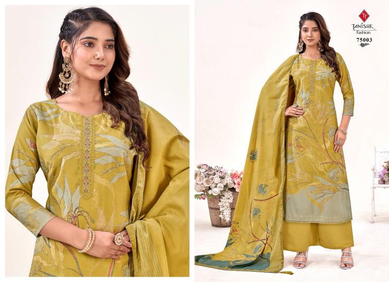 TANISHK IKRAT Muslin Print Salwar Kameez Wholesale Catalog  