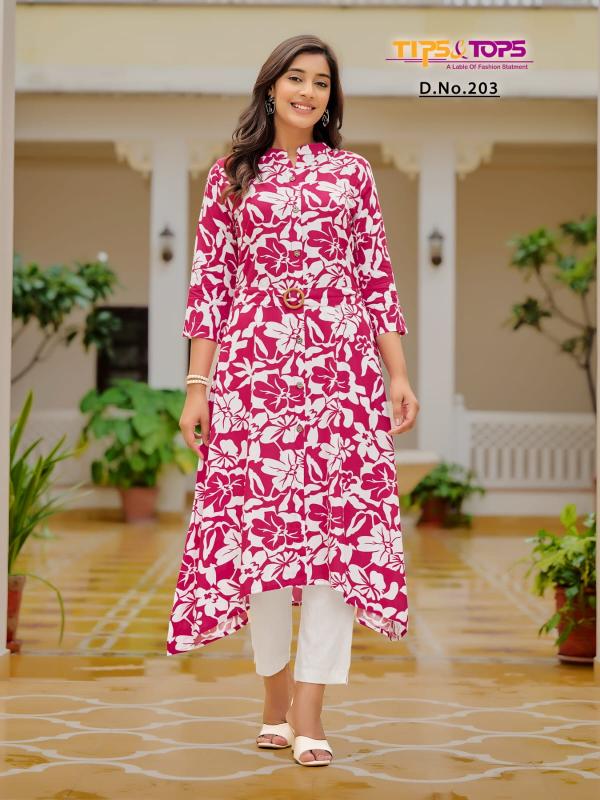 Tips & Tops Grassy Vol 2 Rayon Printed Kurti Wholesale Catalog