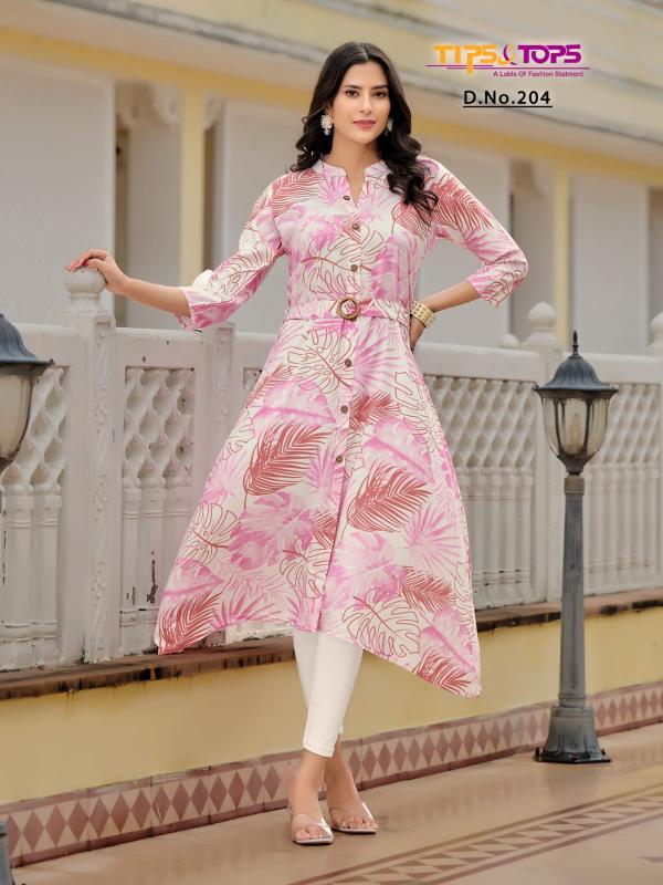Tips & Tops Grassy Vol 2 Rayon Printed Kurti Wholesale Catalog