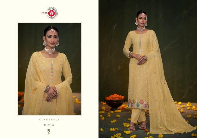 Triple Aaa Eema Fancy Dress Material Wholesale Catalog