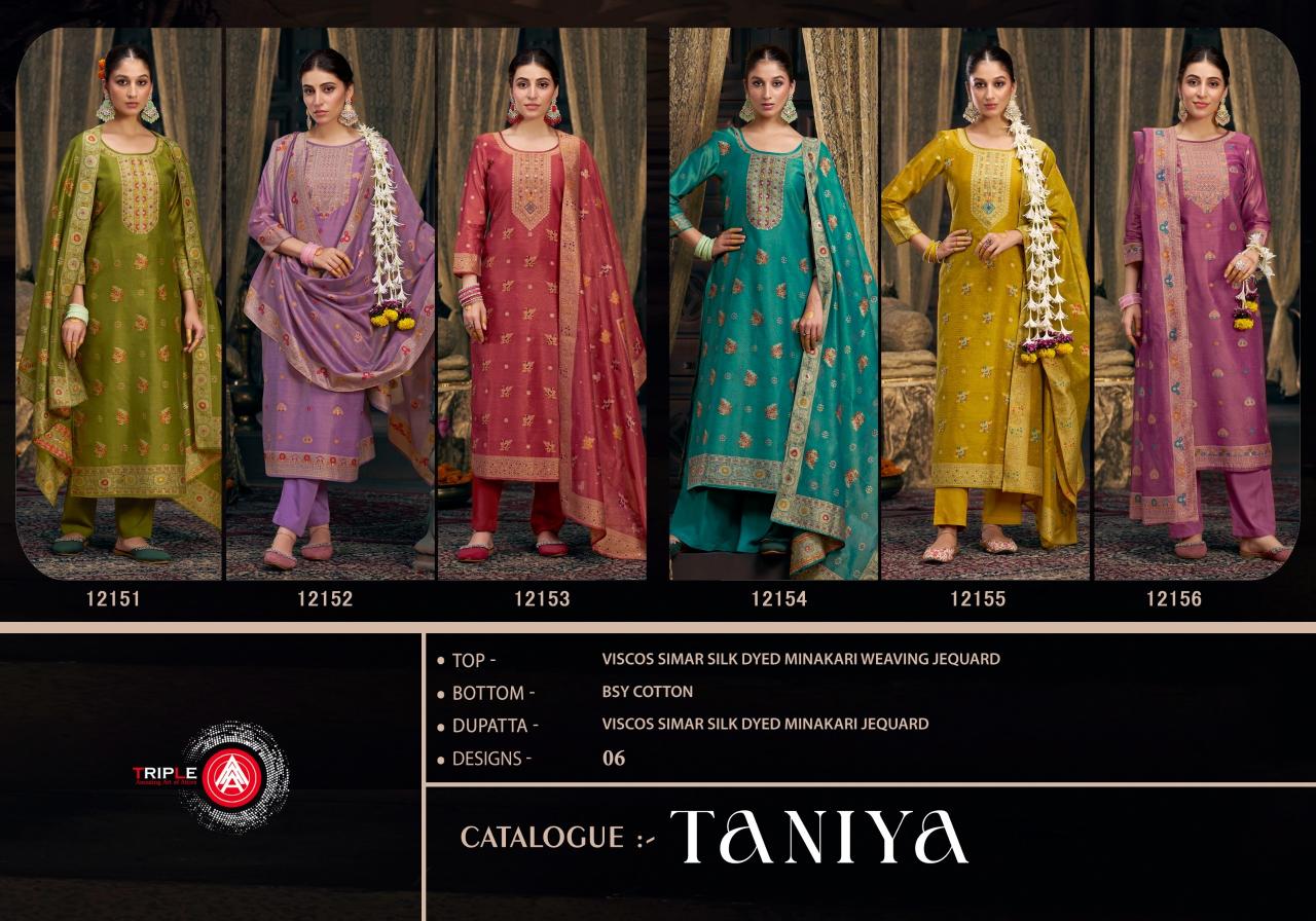 Triple Aaa Taniya Dress Material Wholesale Catalog