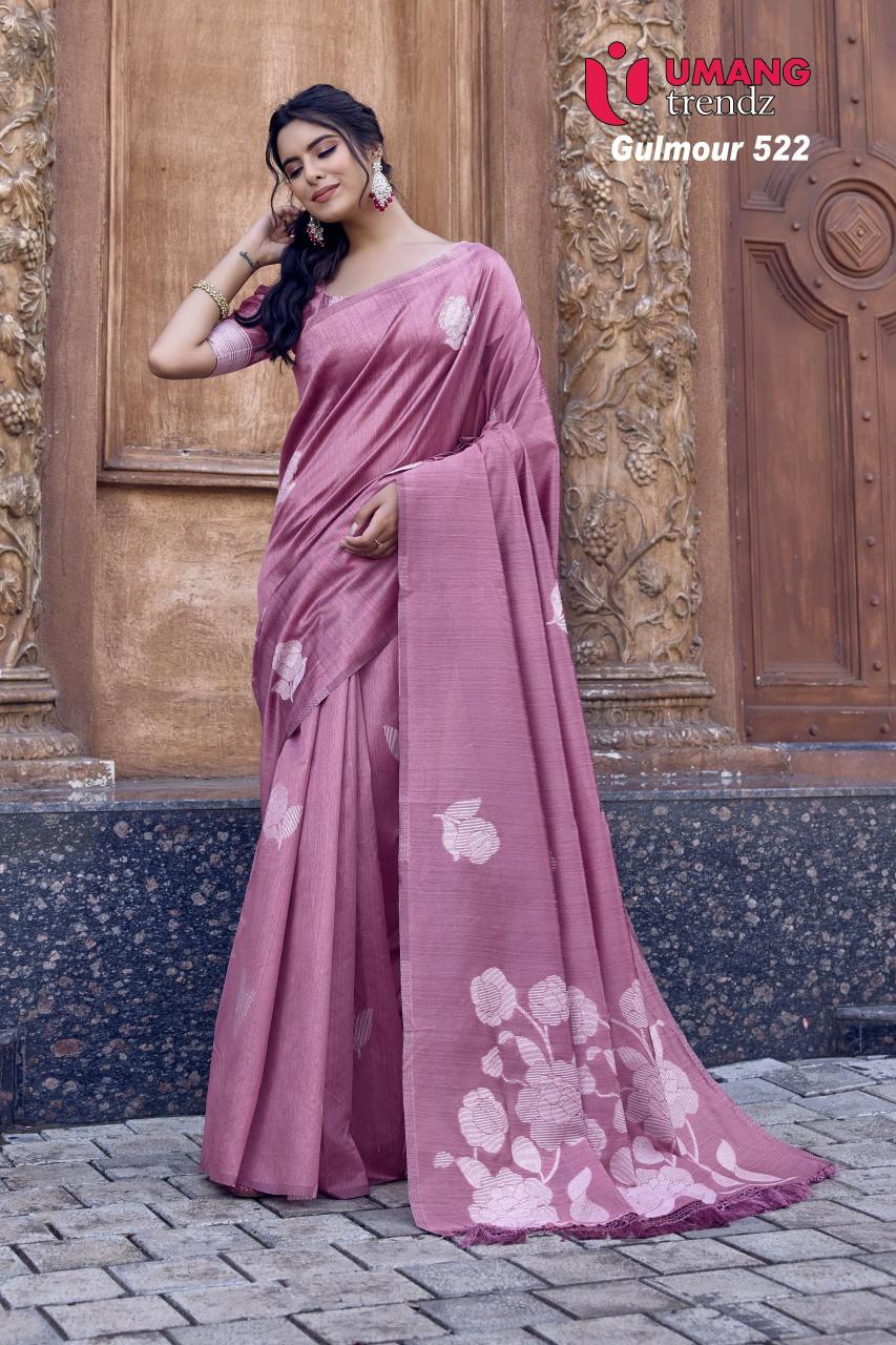 Umang Gulmour 523 Cotton Doriya Fancy Saree Wholesale Catalog