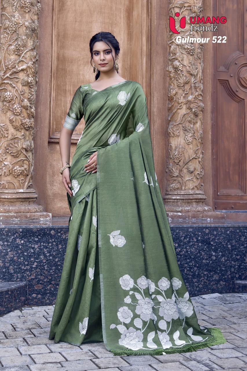 Umang Gulmour 523 Cotton Doriya Fancy Saree Wholesale Catalog