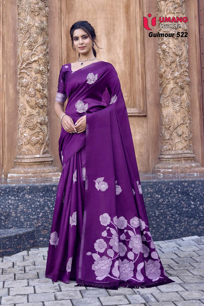 Umang Gulmour 523 Cotton Doriya Fancy Saree Wholesale Catalog