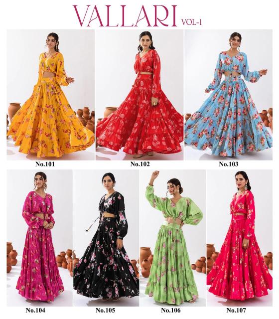 Vallari Vol 1 Digital Printed Lehenga Choli Wholesale Catalog