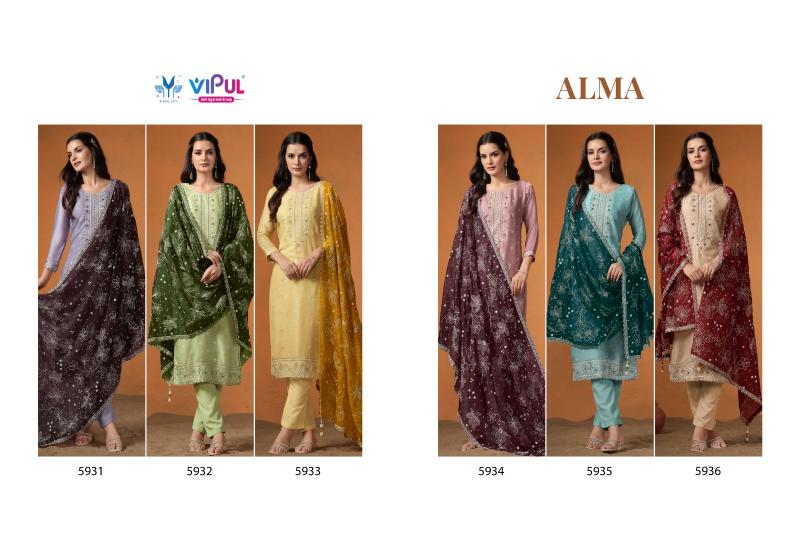 VIPUL Alma Dress Material Wholesale Catalog