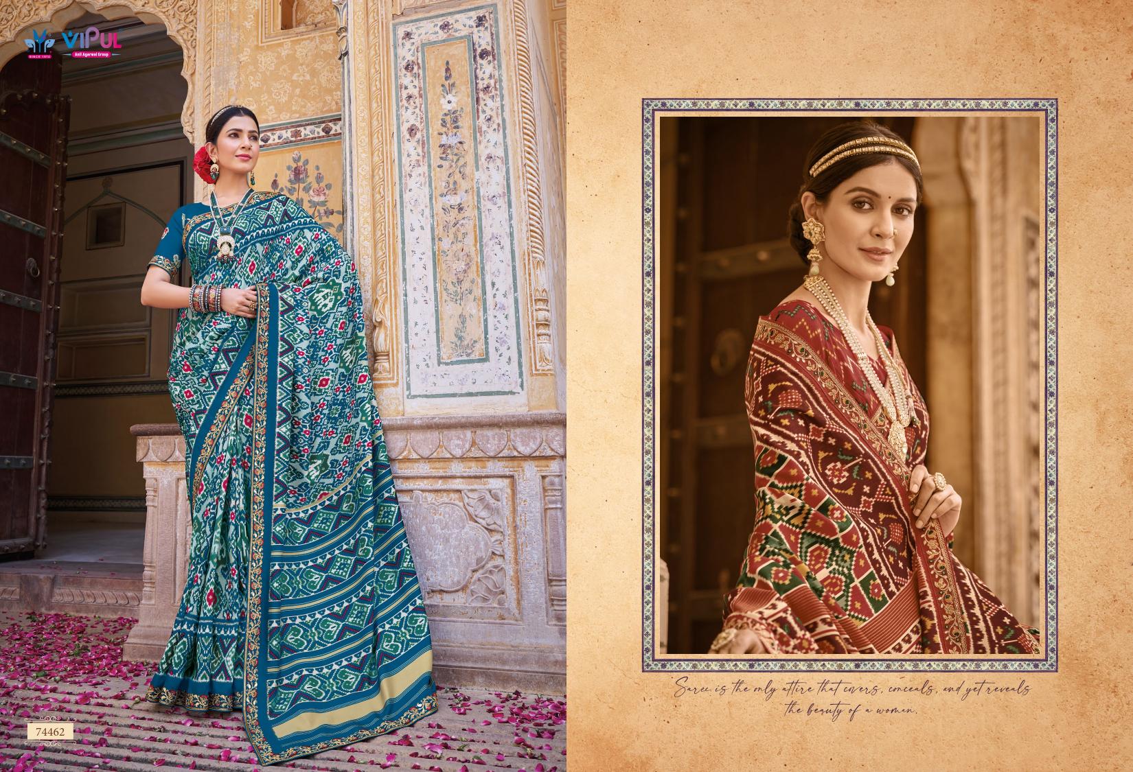 Vipul Aroma Silk Plus Vol 1 Surat Saree Wholesale Catalog
