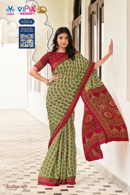 Vipul Heritage silk vol 11 Saree wholesale Catalog