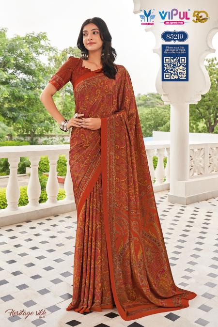 Vipul Heritage silk vol 11 Saree wholesale Catalog