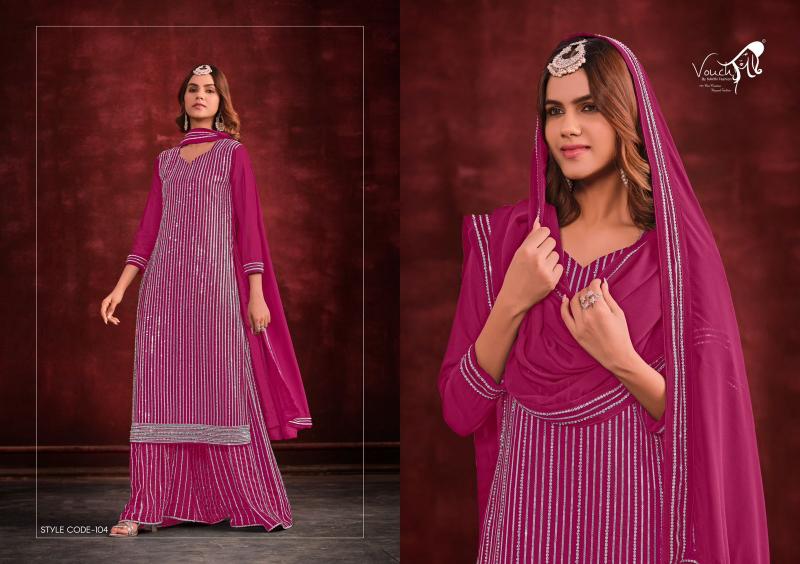 Vouch Jarkan Vol 1 Georgette Salwar Kameez Wholesale Catalog