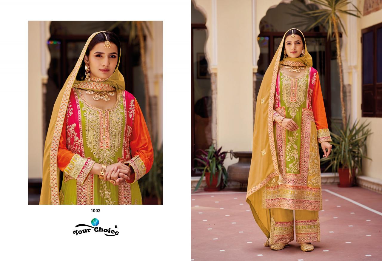 Your Choice Apurva Chinon Designer Salwar Kameez Wholesale Catalog
