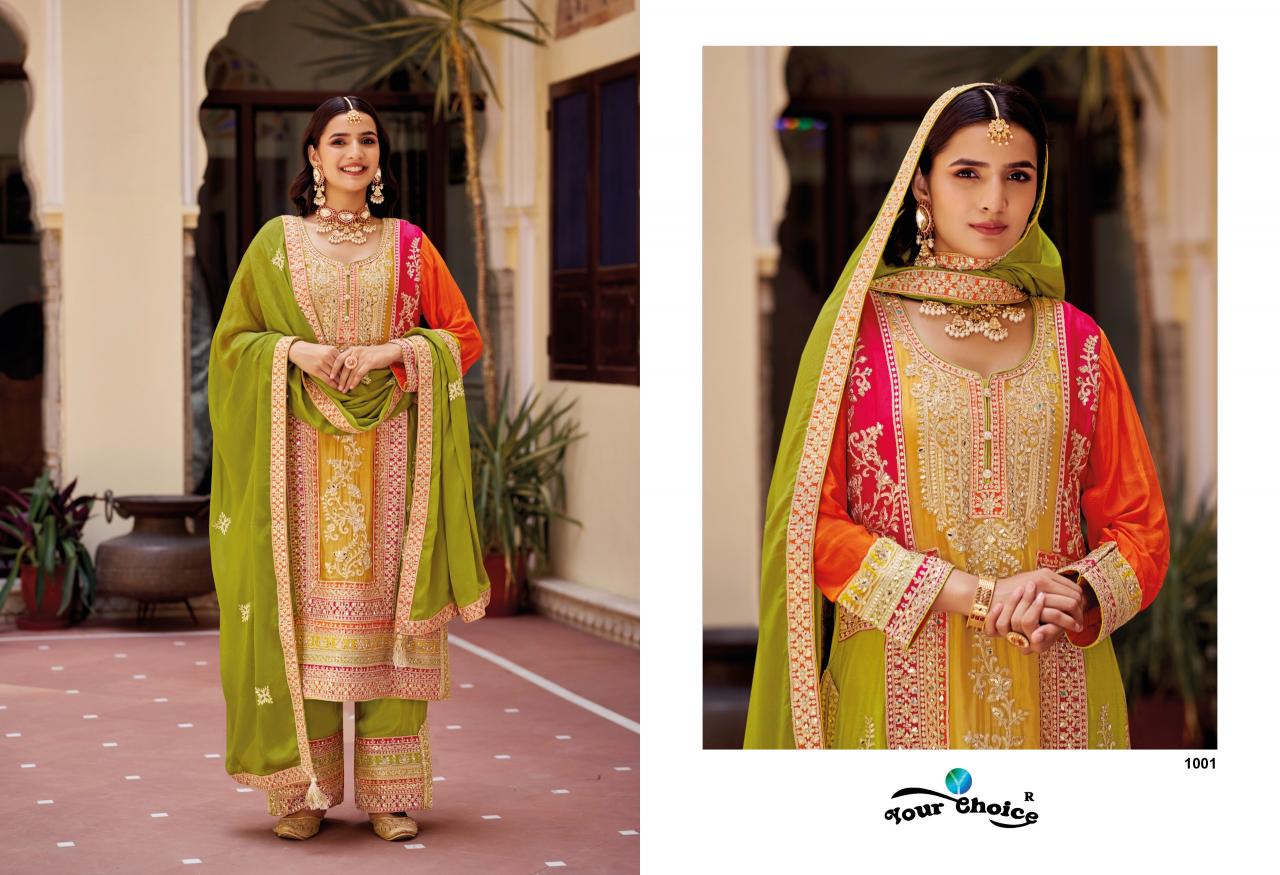 Your Choice Apurva Chinon Designer Salwar Kameez Wholesale Catalog