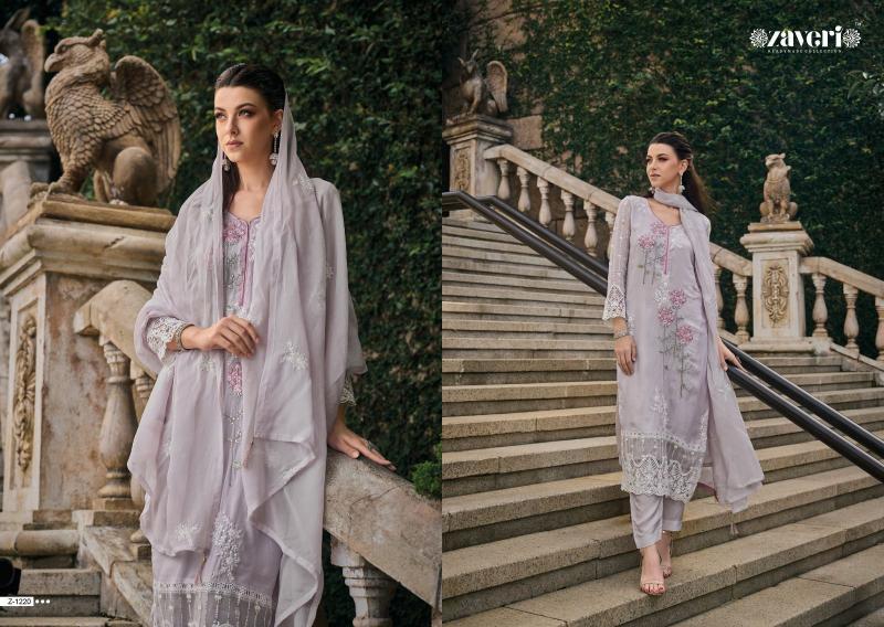 Zaveri Femina Ready Made Soft Organza Designer Salwar Kameez Wholesale Catalog