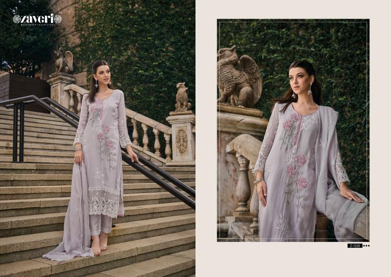 Zaveri Femina Ready Made Soft Organza Designer Salwar Kameez Wholesale Catalog