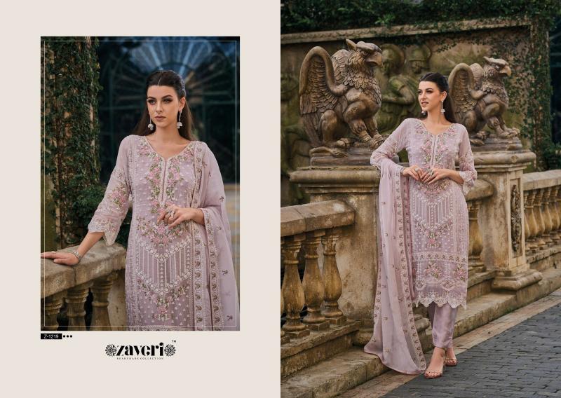 Zaveri Femina Ready Made Soft Organza Designer Salwar Kameez Wholesale Catalog