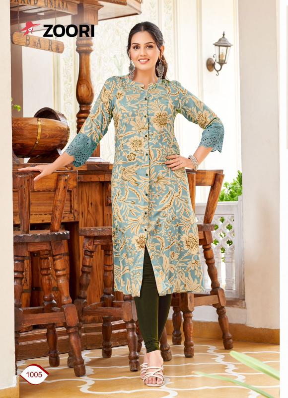 ZOORI Adhya lace kurtis online india Wholesale catalog