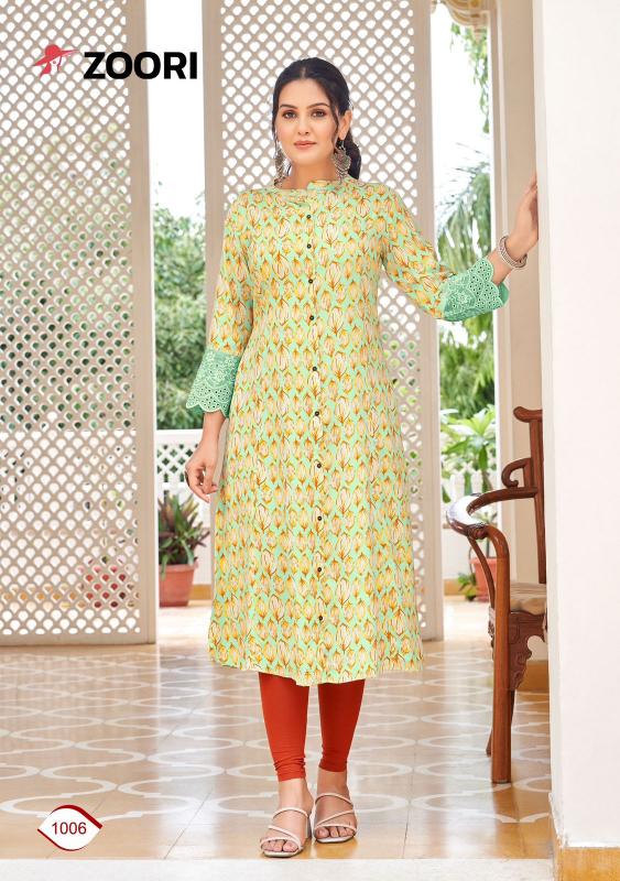 ZOORI Adhya lace kurtis online india Wholesale catalog