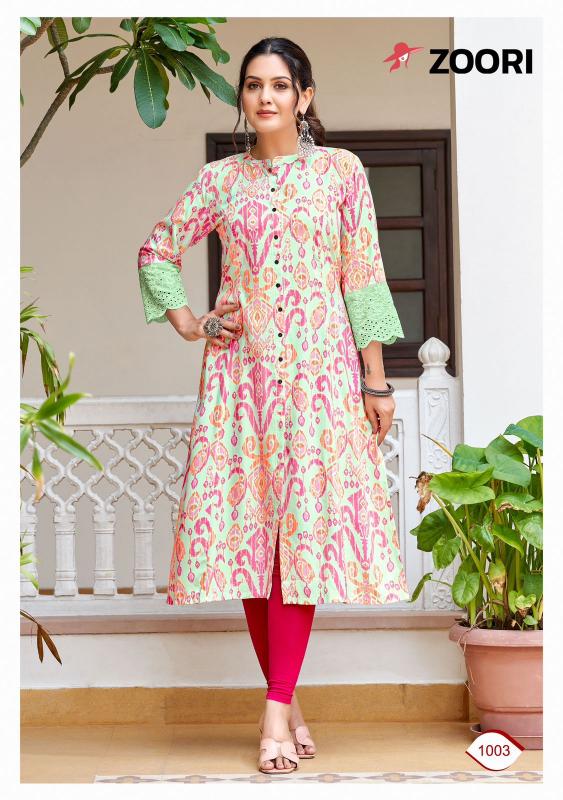 ZOORI Adhya lace kurtis online india Wholesale catalog