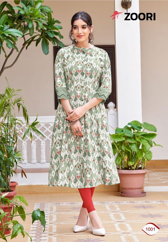 ZOORI Adhya lace kurtis online india Wholesale catalog