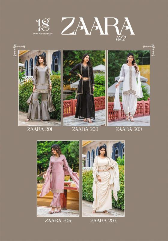 18 Attitude Zaara Vol 2 designer party wear kurtis online india