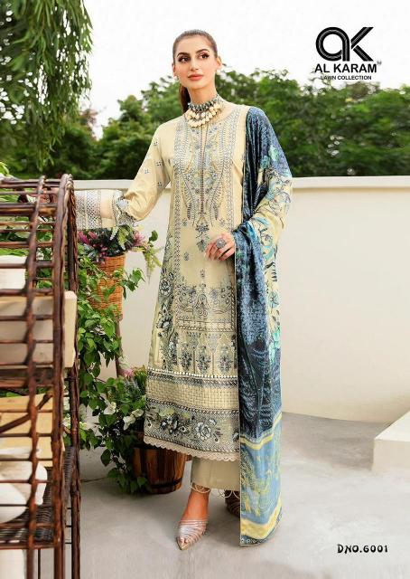 Al Karam Queens Court Vol 6 Cotton Trendy Dress Materials Wholesale Catalog