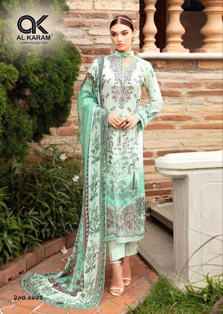 Al Karam Queens Court Vol 6 Cotton Trendy Dress Materials Wholesale Catalog