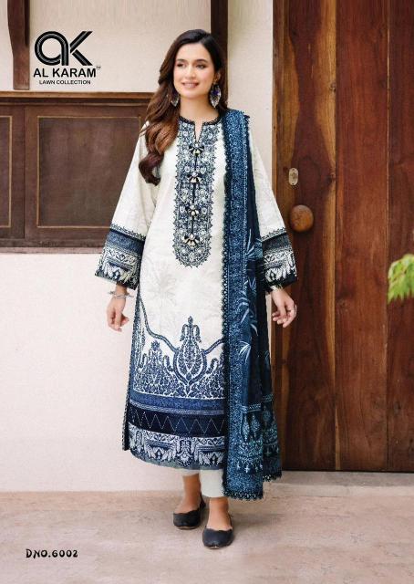 Al Karam Queens Court Vol 6 Cotton Trendy Dress Materials Wholesale Catalog
