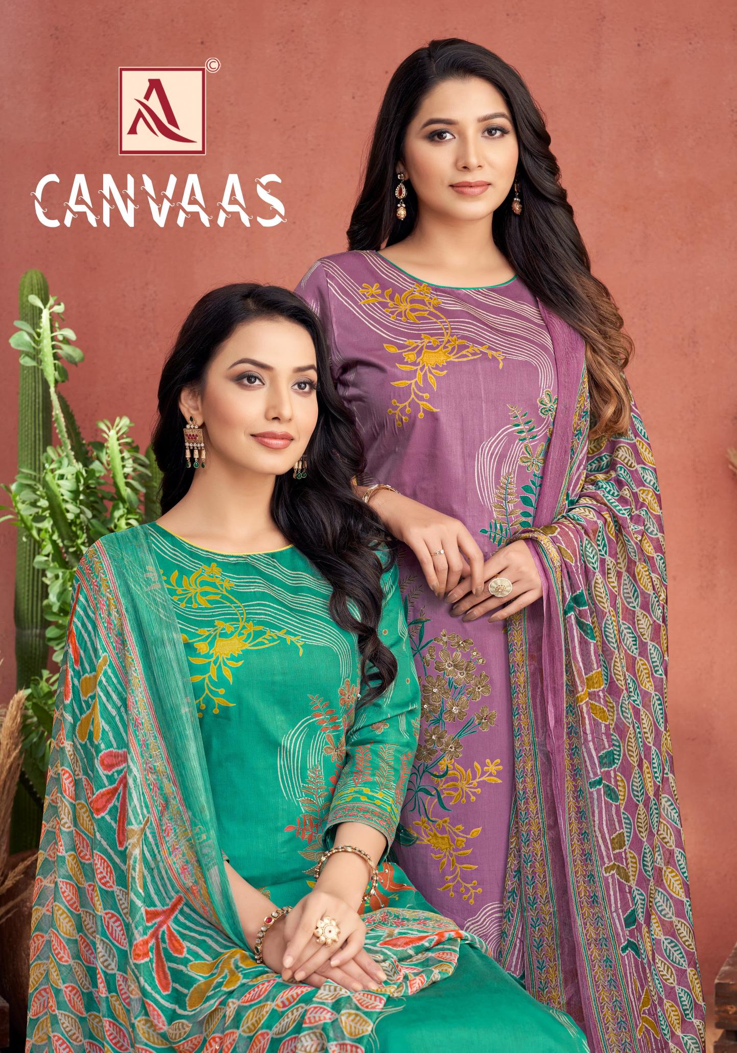 Alok Canvaas Dress Material Wholesale Market Online