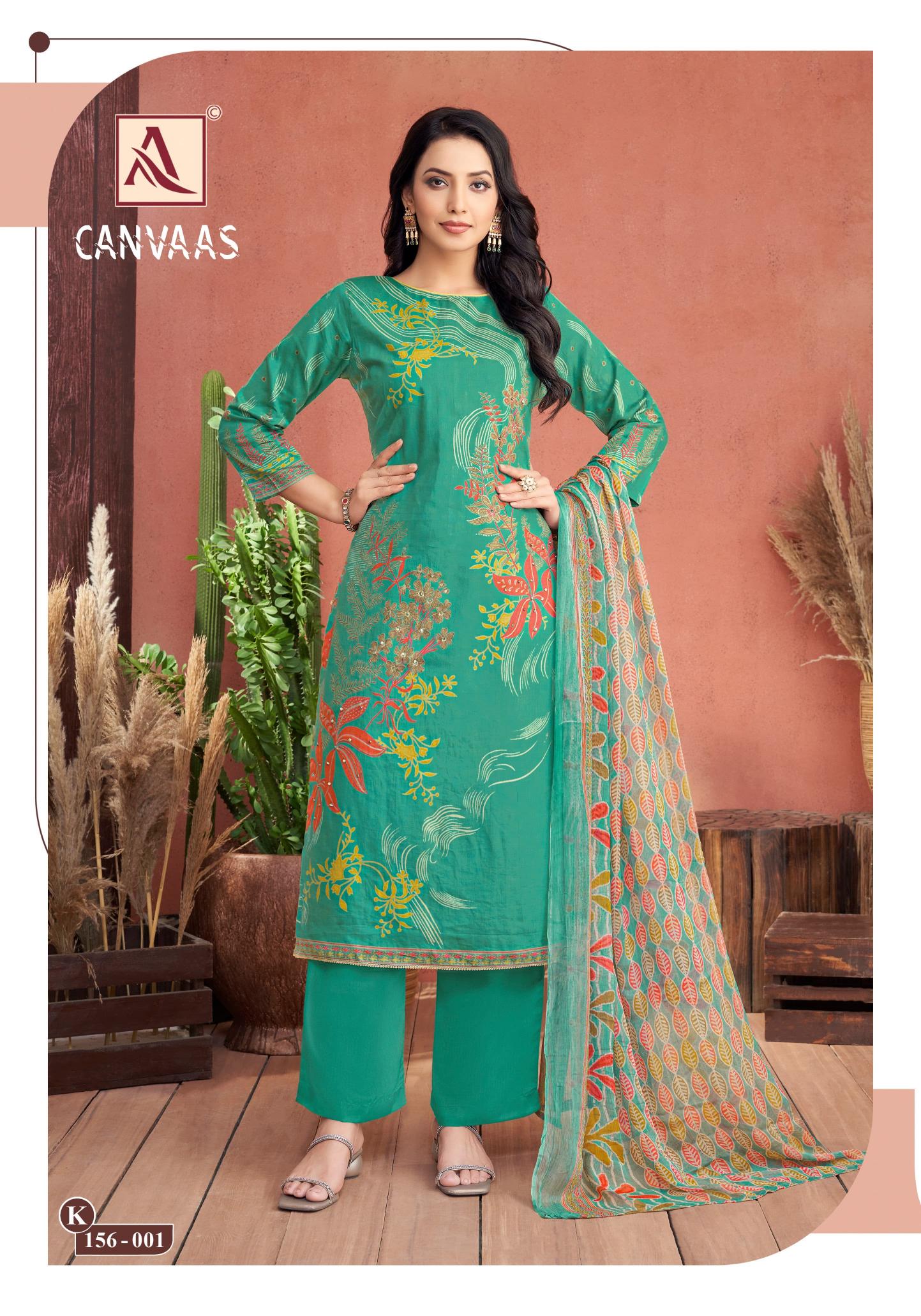 Alok Canvaas Dress Material Wholesale Market Online