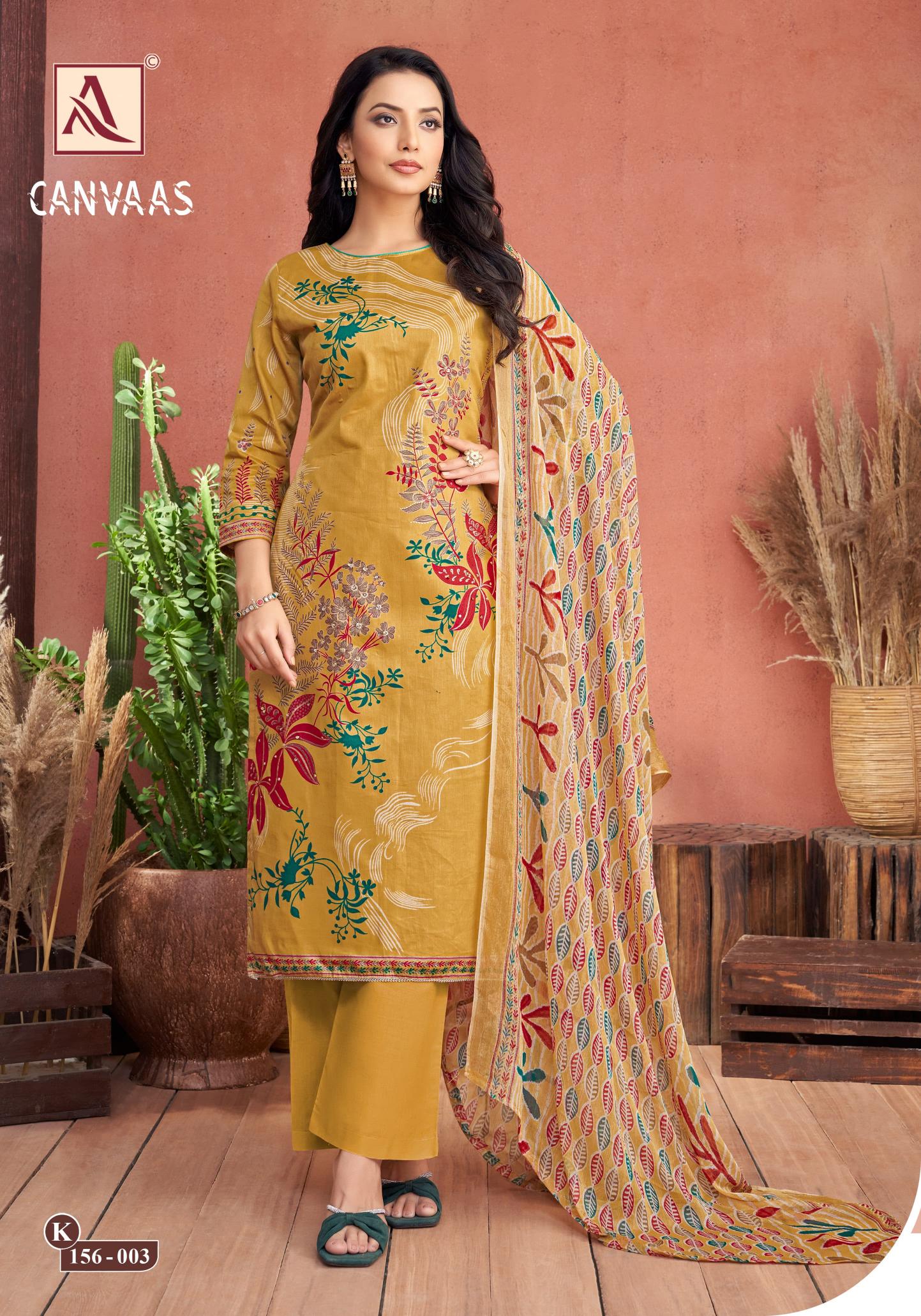 Alok Canvaas Dress Material Wholesale Market Online