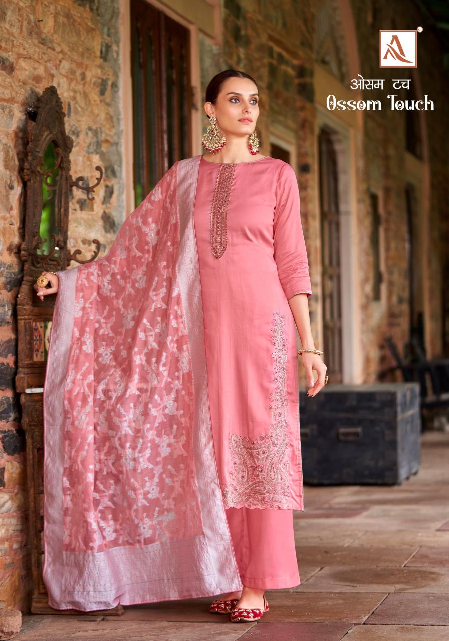 Alok Ossom Touch Wholesale Cotton Dress Material Catalogue