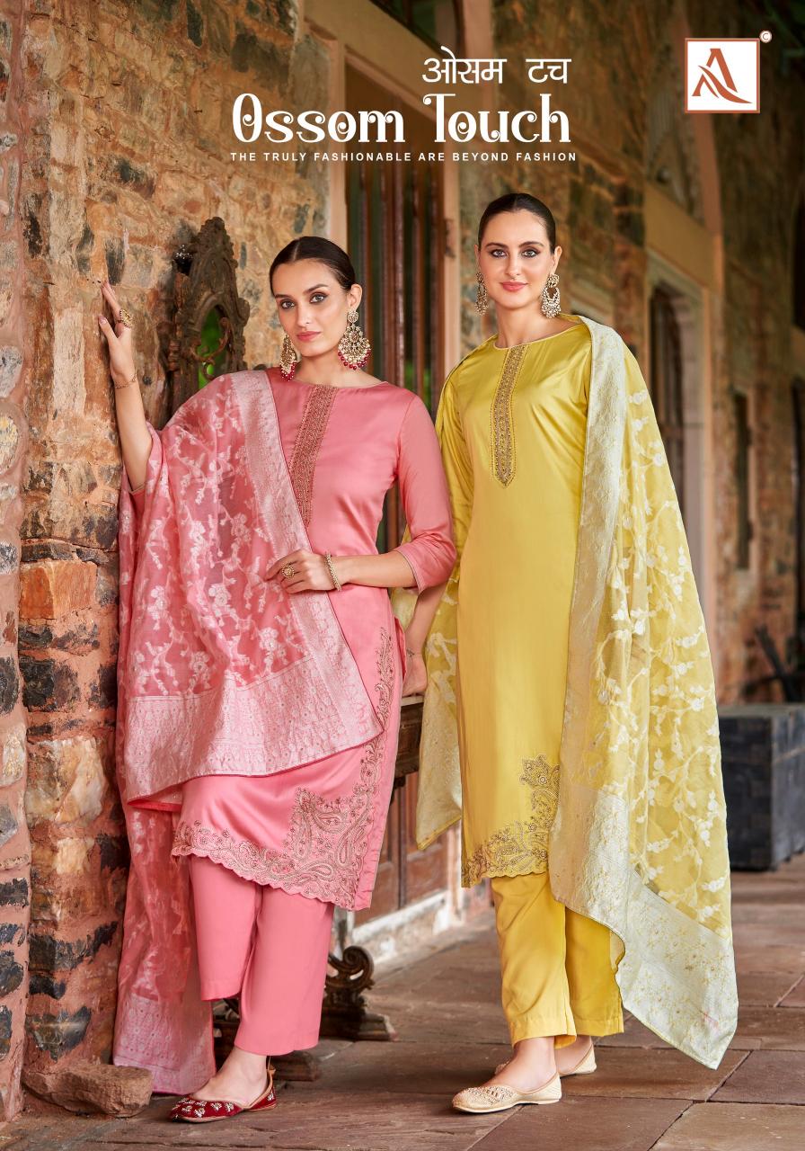 Alok Ossom Touch Wholesale Cotton Dress Material Catalogue