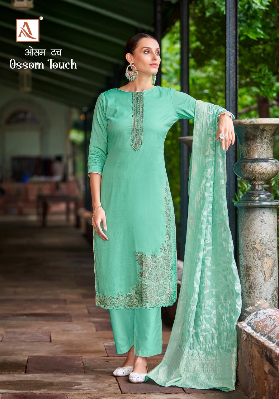 Alok Ossom Touch Wholesale Cotton Dress Material Catalogue