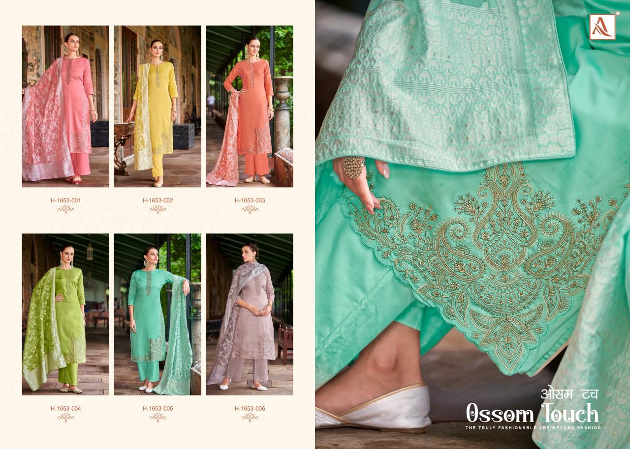 Alok Ossom Touch Wholesale Cotton Dress Material Catalogue