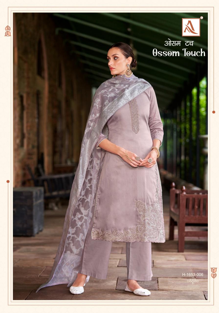 Alok Ossom Touch Wholesale Cotton Dress Material Catalogue