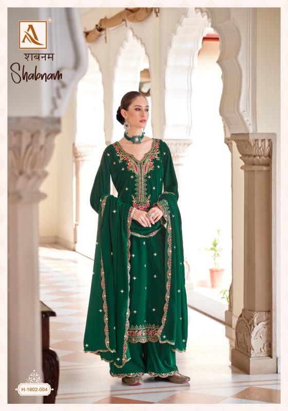 Alok Shabnam Embroidery Dress Material Wholesale Catalog